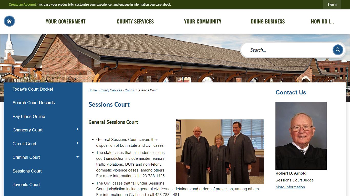 Sessions Court | Washington County, TN